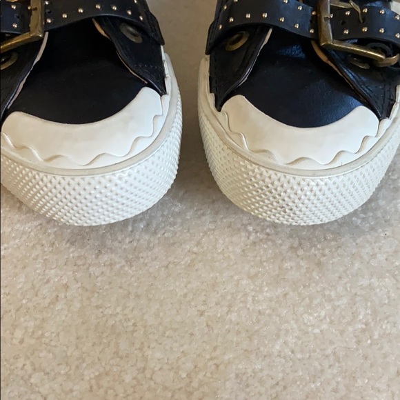 Chloe Kyle studded high top leather sneaker - Picture 5 of 15